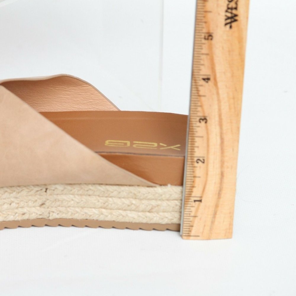 X2B Crisscross Platform Espadrilles Slide Sandal 9 - Picture 7 of 12